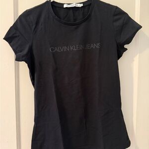 Calvin Klein Jeans Black Fitted Short Sleeve T-Shirt